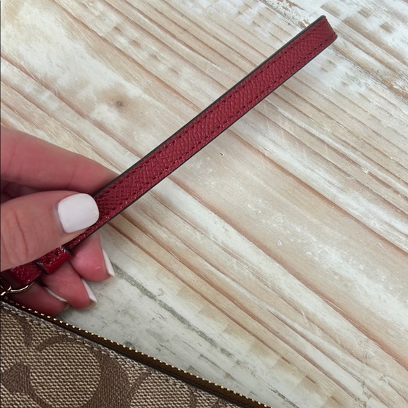 Coach Brown Wristlet - Picture 3 of 6